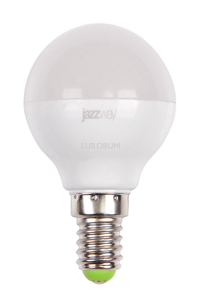 Лампа светодиодная шарик P-E G45 9w Е14 3000K Jazzway