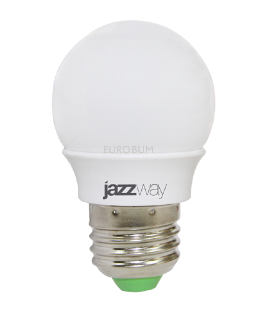 Лампа светодиодная шарик P-S Power G45 7w=60w Е27 3000K Jazzway