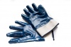 Перчатки маслобензостойкие синий  (МБС) манжет кргага 