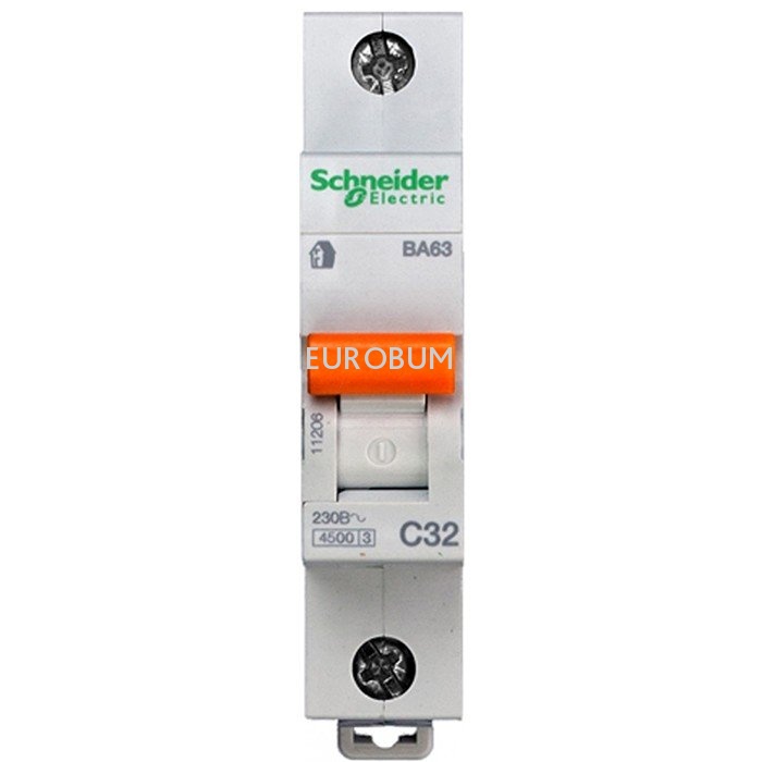 Автоматический выключатель Домовой ВА63 1P 32А Schneider Electric