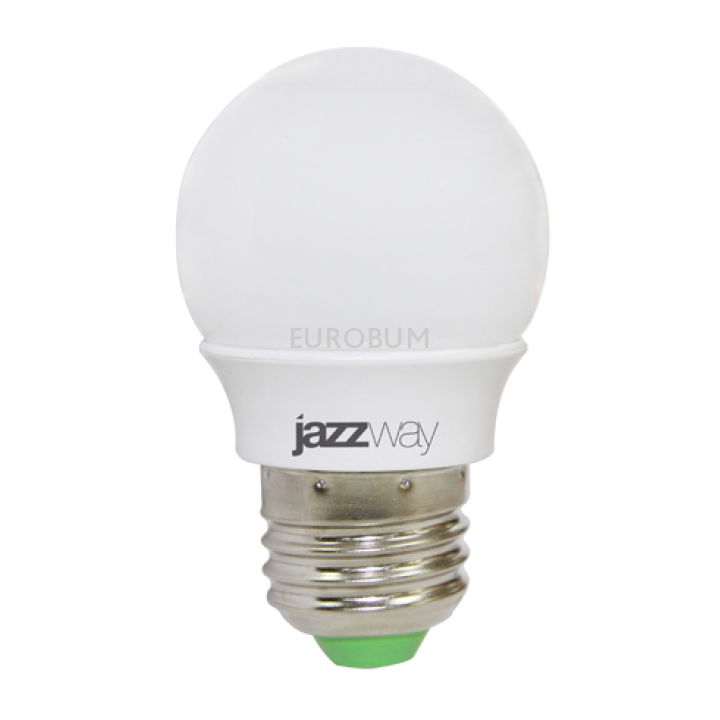 Лампа светодиодная шарик P-E G45 5w Е27 3000K Jazzway