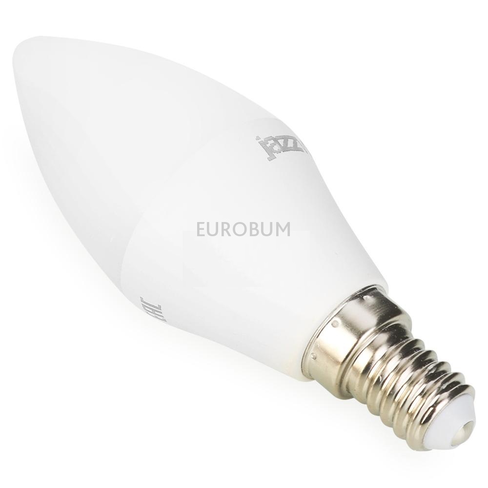 Лампа светодиодная PLED-ECO-C37 5w Е14 4000K Jazzway