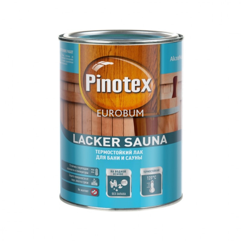 Pinotex Lacker Sauna 20 полумат. AkzoNobel 1 л