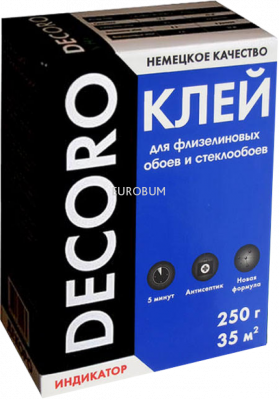 Клей для флизелиновых и стеклообоев 250 гр. DECORO   0.25 кг